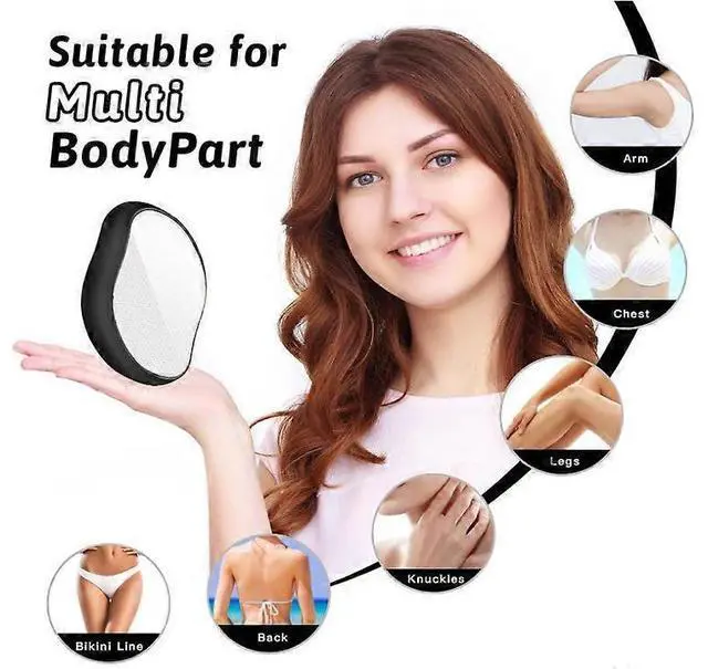 Alt view image 2 of 5 - Ecocleanpath Crystal Hair Eraser Epilator - Painless & Reusable for Arms & Legs, Sensitive Skin Safe