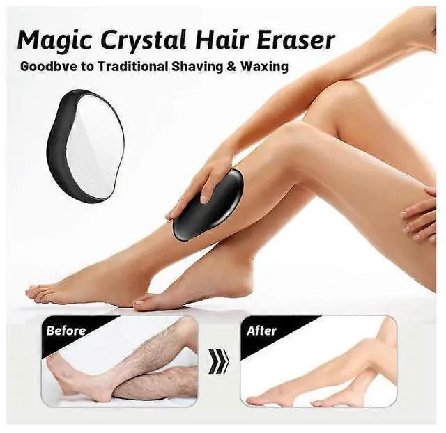 Alt view image 3 of 5 - Ecocleanpath Crystal Hair Eraser Epilator - Painless & Reusable for Arms & Legs, Sensitive Skin Safe