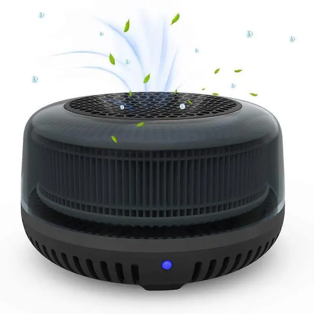 Main image of Ecocleanpath Small Car & Desktop Air Purifier with H13 HEPA Filter & Ionizer, USB Powered for Bedroom, Office