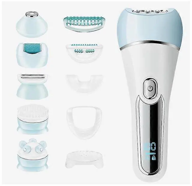 Main image of Ecocleanpath 2023 Rechargeable Electric Epilator & Groomer Set - 5-in-1 Hair Removal for Face & Body with IPX7 Waterproof