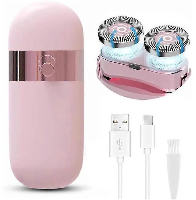 Main image of Ecocleanpath Portable Facial Hair Remover & Epilator for Women - Painless, LED Light, USB-C Rechargeable