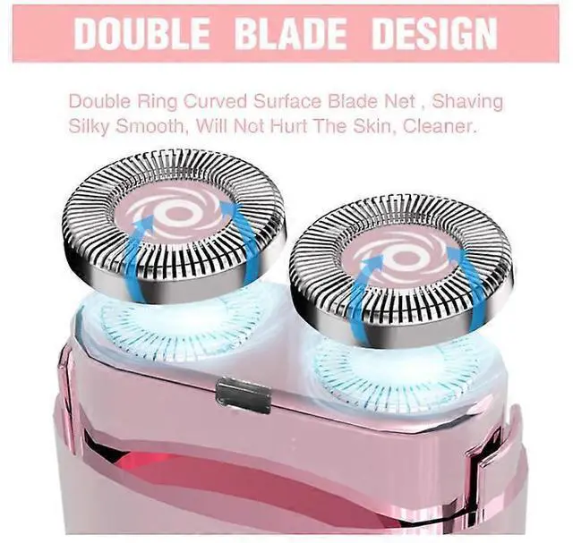 Alt view image 4 of 5 - Ecocleanpath Portable Facial Hair Remover & Epilator for Women - Painless, LED Light, USB-C Rechargeable