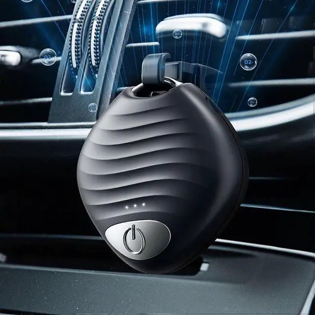 Alt view image 5 of 5 - Ecocleanpath Wearable Air Purifier Necklace - Portable Negative Ionizer for Office, Travel & Outdoor (Black)