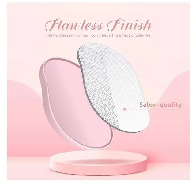 Alt view image 5 of 5 - Ecocleanpath Crystal Hair Remover & Eraser for Women & Men, Nano Glass Epilator Tool, Pink - Painless & Portable