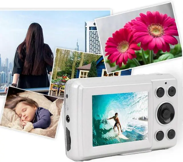 Alt view image 5 of 5 - Ecocleanpath 16MP Retro Digital Camera, Compact CCD Camera with 2.4" LCD, Portable Travel & Vlogging Camera for Teens & Adults (Black)