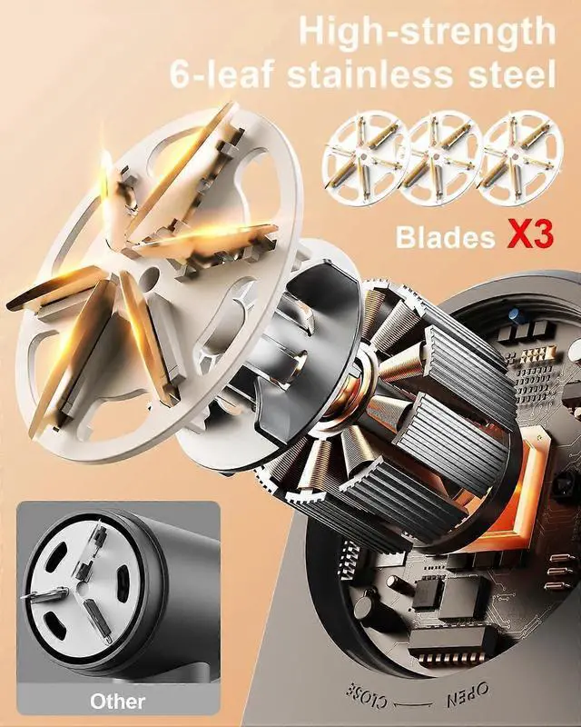 Alt view image 3 of 5 - Ecocleanpath Rechargeable Fabric Shaver with Digital Display - Lint & Pill Remover for Clothes & Furniture (White & Blue)