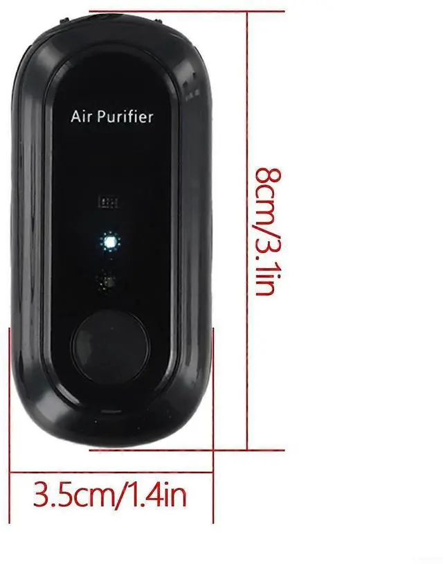 Alt view image 3 of 5 - Ecocleanpath Portable Air Purifier Necklace: Rechargeable Negative Ion Generator for Personal Air Purification