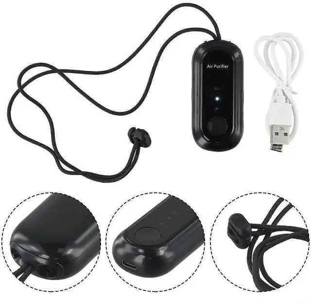 Alt view image 2 of 5 - Ecocleanpath Portable Air Purifier Necklace: Rechargeable Negative Ion Generator for Personal Air Purification