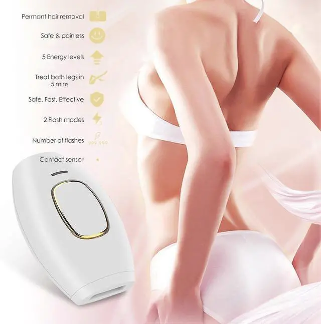 Alt view image 2 of 4 - Ecocleanpath White Laser Epilator for Women | At-Home Permanent Hair Removal | Fast & Safe for All Skin Tones