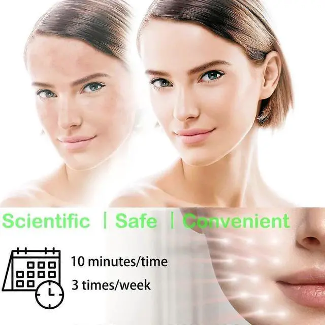 Alt view image 5 of 5 - Ecocleanpath Cordless LED Face Mask Light Therapy, 7-Color Rechargeable Facial Skin Care Device for Anti-Aging & Acne