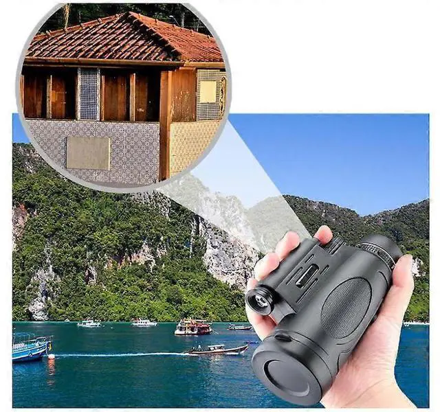 Alt view image 4 of 5 - Ecocleanpath Waterproof Smartphone Monocular Telescope - High Magnification, Portable for Birdwatching Hiking Concert (Black)