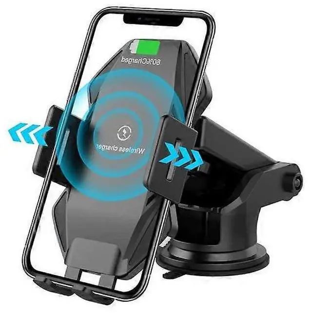 Main image of Ecocleanpath QCC_0406zzh23 15W 2-in-1 Wireless Car Phone Holder & Charger with Suction Mount