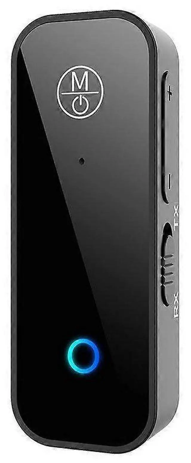 Main image of Ecocleanpath Bluetooth 5.0 Audio Adapter 2-in-1 Transmitter/Receiver with 3.5mm Aux for Car, TV, Speakers (Black)