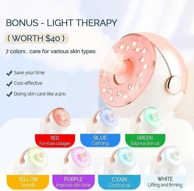 Alt view image 2 of 4 - Ecocleanpath Astronaut Nano Ionic Facial Steamer with 7-Color LED & Ozone - Deep Cleansing & Hair Care