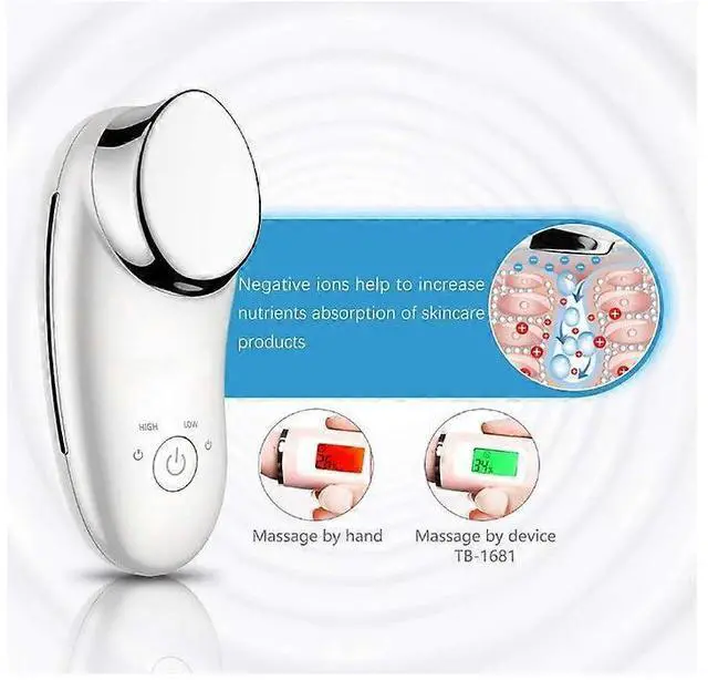 Alt view image 3 of 5 - Ecocleanpath White Sonic Facial Massager - Ionic Deep Cleansing & Anti-Wrinkle Lifting Device