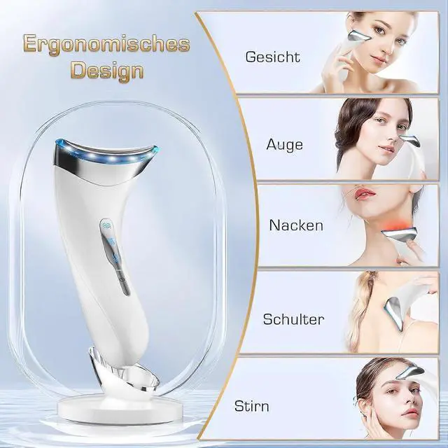 Alt view image 2 of 5 - Ecocleanpath Rechargeable EMS Face Massager with 3 Light Modes & Heating for Anti-Wrinkle Lifting