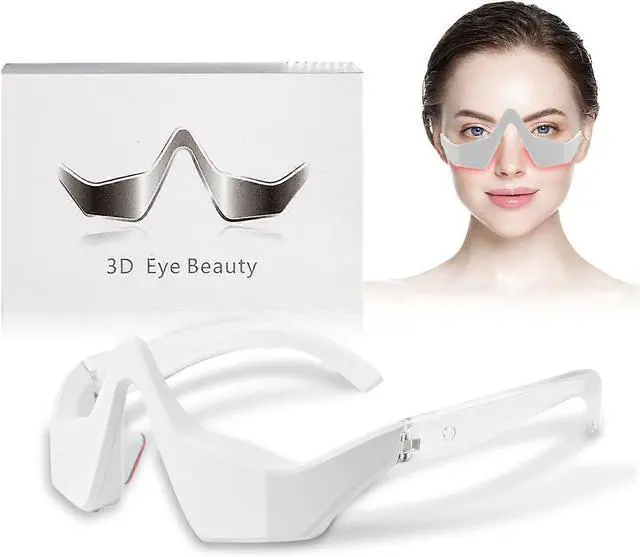 Alt view image 2 of 5 - Ecocleanpath 3D Eye Massager for Dark Circles & Puffiness Reduction - Ergonomic Beauty Device with Vibration Massage