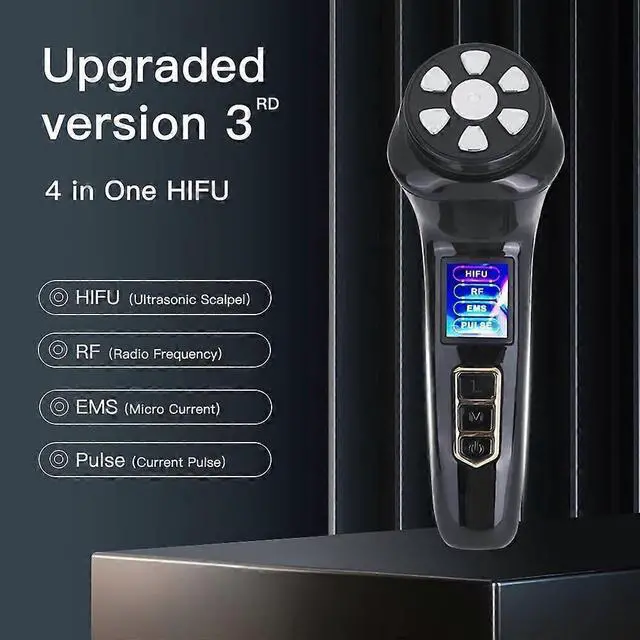 Alt view image 4 of 5 - Ecocleanpath 4-in-1 HIFU Face Massager: Ultrasonic RF EMS Anti-Aging Wrinkle Removal & Skin Tightening