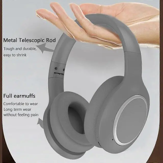 Alt view image 2 of 5 - Ecocleanpath ENC Noise Cancelling Wireless Bluetooth Headset, Low Latency Gaming Mode, HiFi Stereo Mic (Off-White)