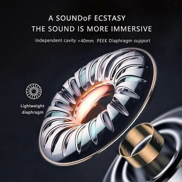 Alt view image 5 of 5 - Ecocleanpath ENC Noise Cancelling Wireless Bluetooth Headset, Low Latency Gaming Mode, HiFi Stereo Mic (Off-White)