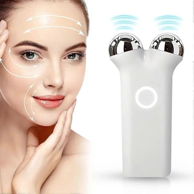 Main image of Ecocleanpath White Microcurrent Facial Device - Anti-Aging, Wrinkle Reduction & Skin Tightening, USB Rechargeable