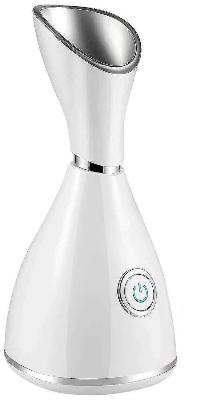 Main image of Ecocleanpath Nano Ionic Face Steamer - 10X Deep Penetration, Unclogs Pores, Moisturizing Spa Humidifier in White
