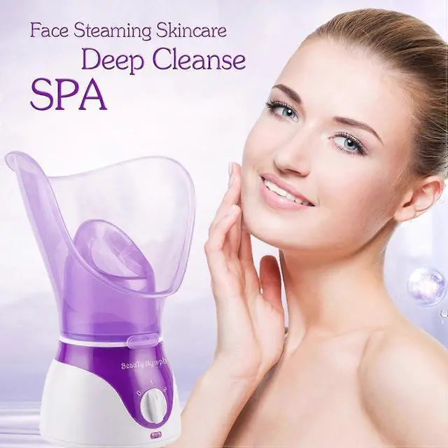 Alt view image 2 of 5 - Ecocleanpath Pink Facial Steamer for Pores & Blackhead Removal - Spa-Grade Skin Rejuvenation