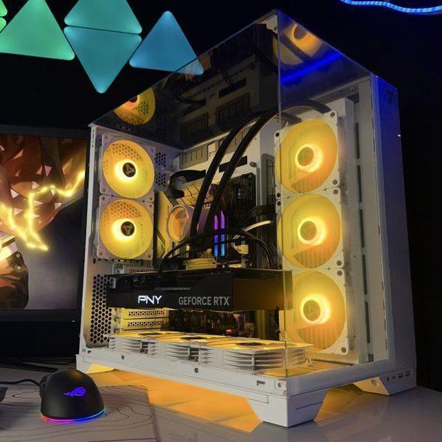 Alt view image 2 of 3 - VRLA Tech GeForce RTX 5080 AMD Ryzen 7 9800X3D 32GB RGB 6000MHz DDR5 2TB NVMe 850W PSU Windows Gaming PC Desktop - Black