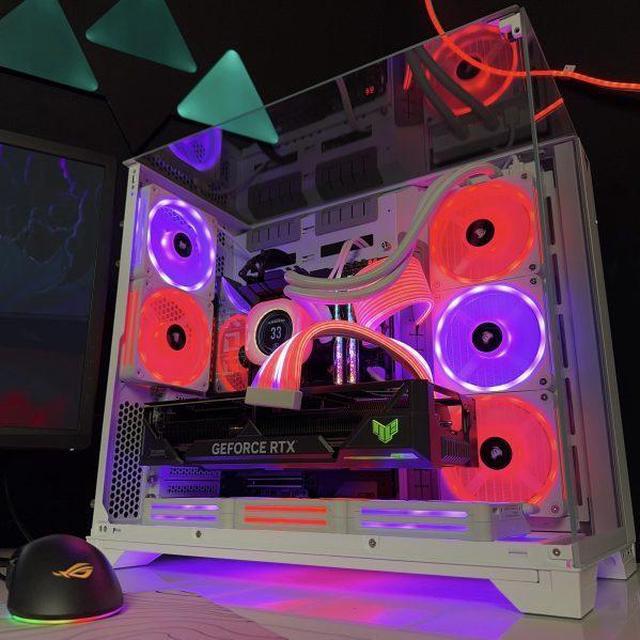 Alt view image 3 of 3 - VRLA Tech GeForce RTX 5080 AMD Ryzen 7 9800X3D 32GB RGB 6000MHz DDR5 2TB NVMe 850W PSU Windows Gaming PC Desktop - Black