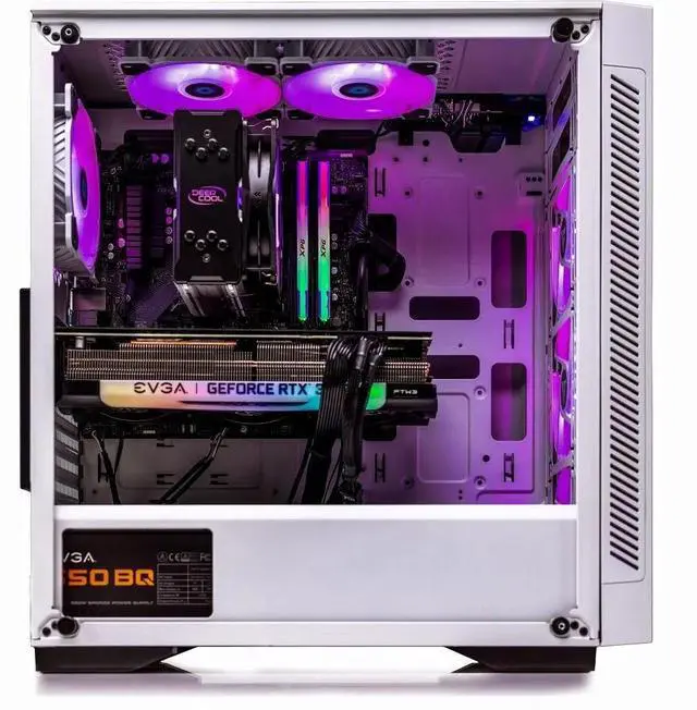 Alt view image 2 of 5 - VRLA Tech GeForce RTX 5070 AMD Ryzen 5 7600 32GB 6000 DDR5 1TB NVMe 750W PSU Windows Gaming PC Desktop