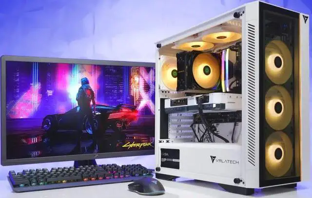 Alt view image 5 of 5 - VRLA Tech GeForce RTX 5070 AMD Ryzen 5 7600 32GB 6000 DDR5 1TB NVMe 750W PSU Windows Gaming PC Desktop