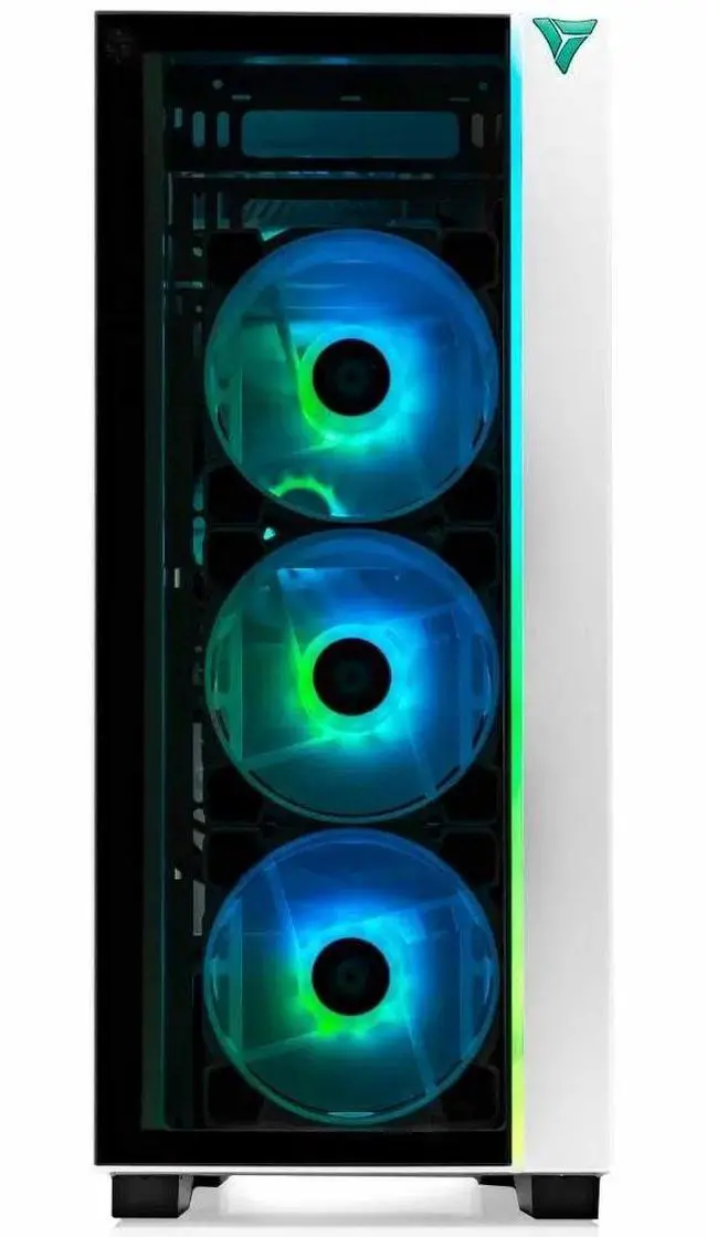 Alt view image 2 of 2 - VRLA Tech GeForce Radeon RX 9060 XT Intel Core i5-14400F 32GB DDR5 1TB NVMe 600W PSU Windows Gaming PC Desktop White