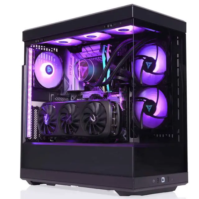 Main image of VRLA Tech Radeon RX 9070 XT AMD Ryzen 5 9600X 32GB 6000 DDR5 2TB NVMe 750W PSU Windows Gaming PC Desktop Black