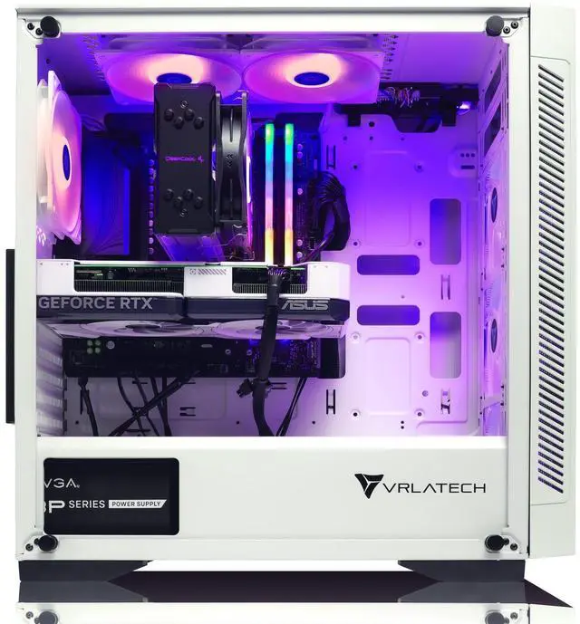 Alt view image 2 of 2 - VRLA Tech GeForce RTX 5060 Ti AMD Ryzen 7 7700X 32GB 6000 DDR5 1TB NVMe 650W PSU Windows Gaming PC Desktop