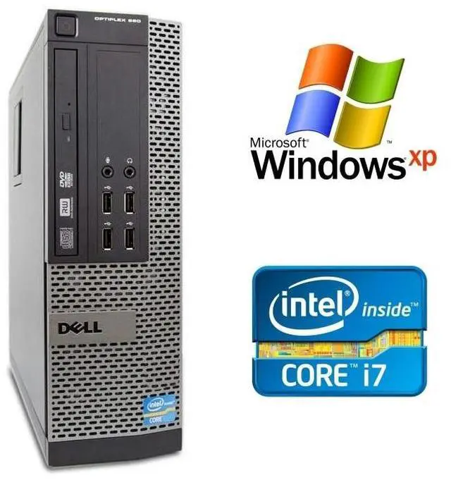 Main image of Dell OptiPlex 990 SFF Computer Desktop Core i7 4GB Ram 1TB HDD Windows XP Pro Wi-Fi