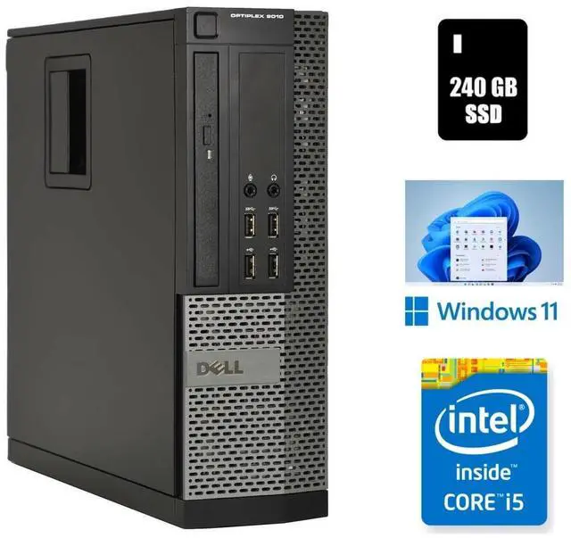 Main image of Dell OptiPlex 9010 SSF Desktop Computer Core i5 16GB Ram 240GB SSD Wi-Fi Windows 11 Pro (25H2)