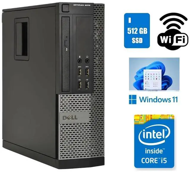 Main image of Dell OptiPlex 9010 SSF Desktop Computer Core i5 16GB Ram 512GB SSD Wi-Fi Windows 11 Pro