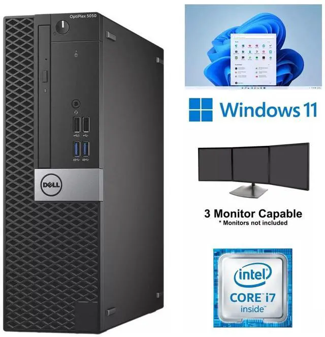 Main image of Dell OptiPlex 5050 SFF Desktop Computer Core i7 32GB Ram 1TB SSD Wi-Fi Windows 11 Pro (25H2)