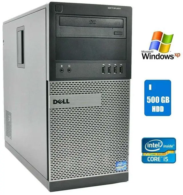 Main image of Dell OptiPlex MT Desktop Computer Intel Core i5 4GB Ram 500GB HDD Windows XP Pro