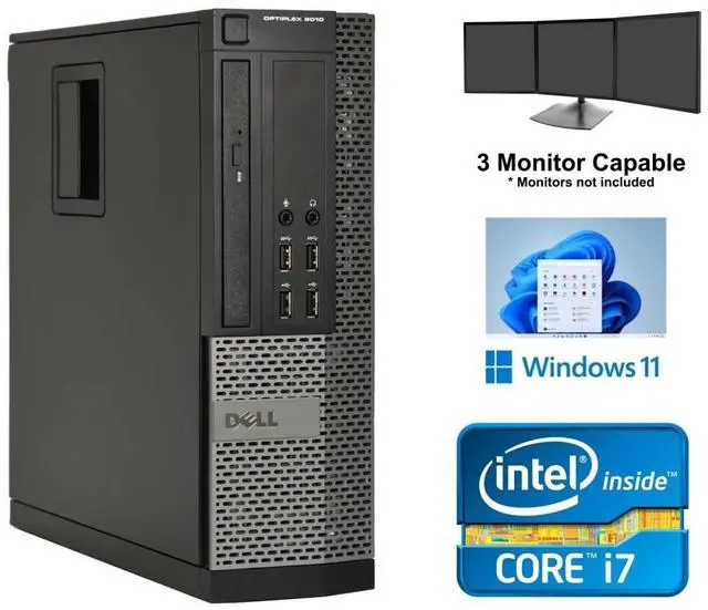 Main image of Dell OptiPlex 9010 SFF Computer Desktop Core i7 16GB Ram 240GB SSD Wi-Fi Windows 11 Pro