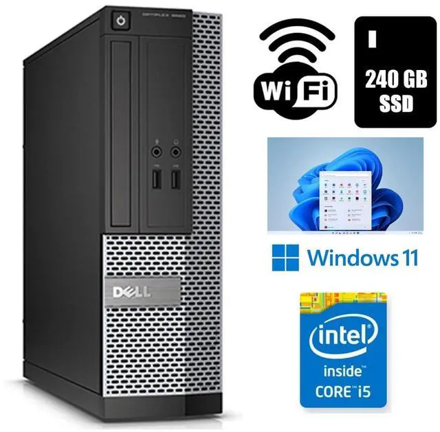 Main image of Dell OptiPlex 3020 SSF Core i5 Desktop Computer 16GB Ram 240SSD Windows 11 Pro Wi-Fi