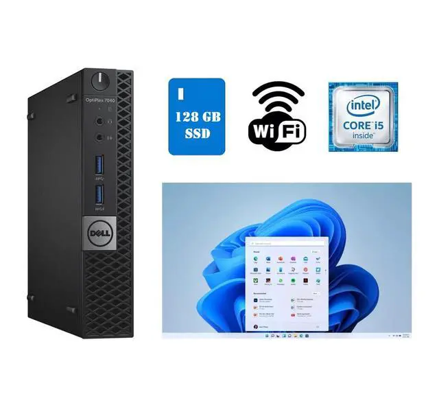Alt view image 2 of 7 - Lot of 3 Dell OptiPlex 7040 Micro Core i5 Desktop Computer 8GB RAM 128GB SSD Wi-Fi Windows 11 Pro (Refurbished)