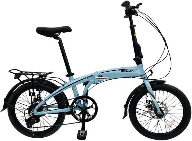 Main image of The Origami Gazelle is a great companion for anyone wanting a versatile and lightweight folding bike. Its 8-speed gear set and disc brakes make it a great commuter or weekend bike.