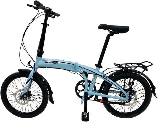 Alt view image 3 of 6 - The Origami Gazelle is a great companion for anyone wanting a versatile and lightweight folding bike. Its 8-speed gear set and disc brakes make it a great commuter or weekend bike.