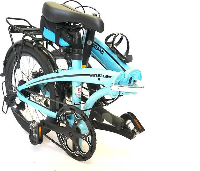 Alt view image 5 of 6 - The Origami Gazelle is a great companion for anyone wanting a versatile and lightweight folding bike. Its 8-speed gear set and disc brakes make it a great commuter or weekend bike.