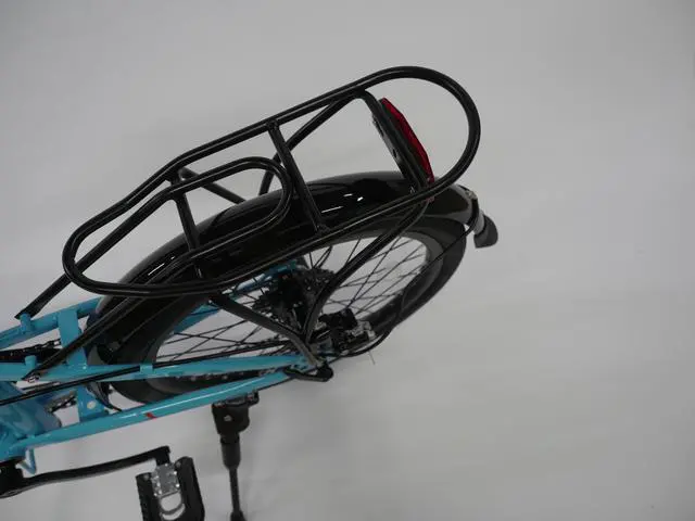 Alt view image 5 of 5 - In the Cycling Weekly Top 10 Folding Bikes!  The Origami Hawk is a steel-framed folding bike with a wide gear range, 7 speeds, full fenders, rear rack, and a great ride quality.