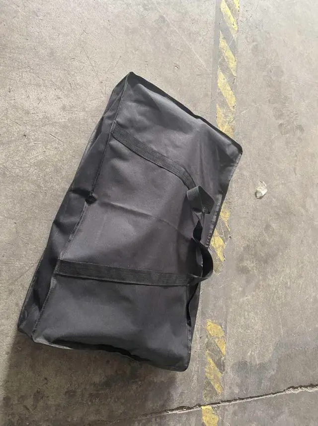 Alt view image 6 of 7 - The Origami folding utility trailer has capacity for four large grocery bags and folds flat with no tools required.  It is perfect for you RV or Boat, or just that trip to the grocery store.