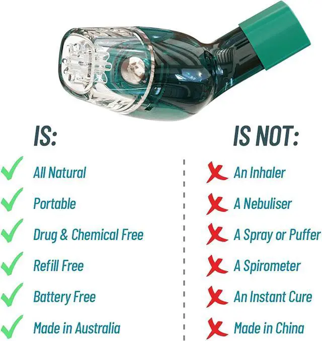 Alt view image 7 of 7 - AirPhysio Natural Breathing Lung Expander & Mucus Removal Device, Exercise & Cleanse Therapy Aid Improves Sleep & Fitness, Treatment for COPD,Asthma,Bronchitis,Cystic Fibrosis, Smokers Relief