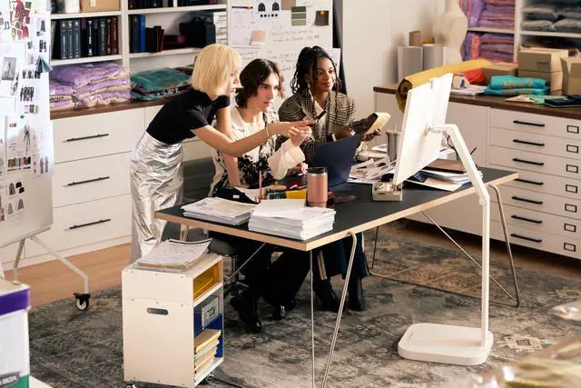 Alt view image 6 of 7 - Smart Monitor Swing 32U889SAW 32-Inch 4K UHD (3840x2160) IPS Touchscreen on a Fully Adjustable Wheeled Base HDR10, webOS, Built-in Speaker, HDMI, USB Type-C, Tilt/Height/Swivel/Pivot Stand, White