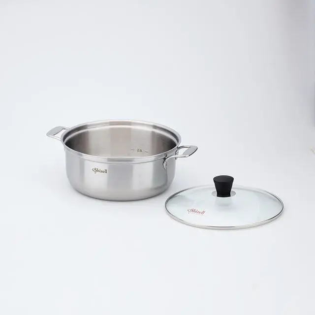 Alt view image 7 of 7 - Shizell 11inch(28cm) Wellbeing Cooker  3-Ply Stainless Steel Steamer Pot | Low-Fat High-Protein Cooking | Dry Sauna Steam Technology | Induction Compatible | Made in Korea